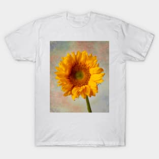 Textured Golden Sunflower T-Shirt